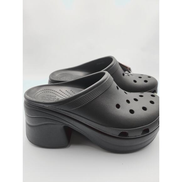 Crocs NEW Siren Clogs Mens 12 Black 208574-001 With Tags main image 5